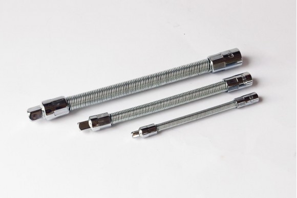 Verlengstukkenset flexibel 1/4", 3/8" en 1/2" 3-delig